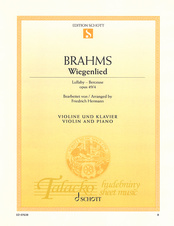 Wiegenlied / Lullaby op. 49/4 - violin and piano